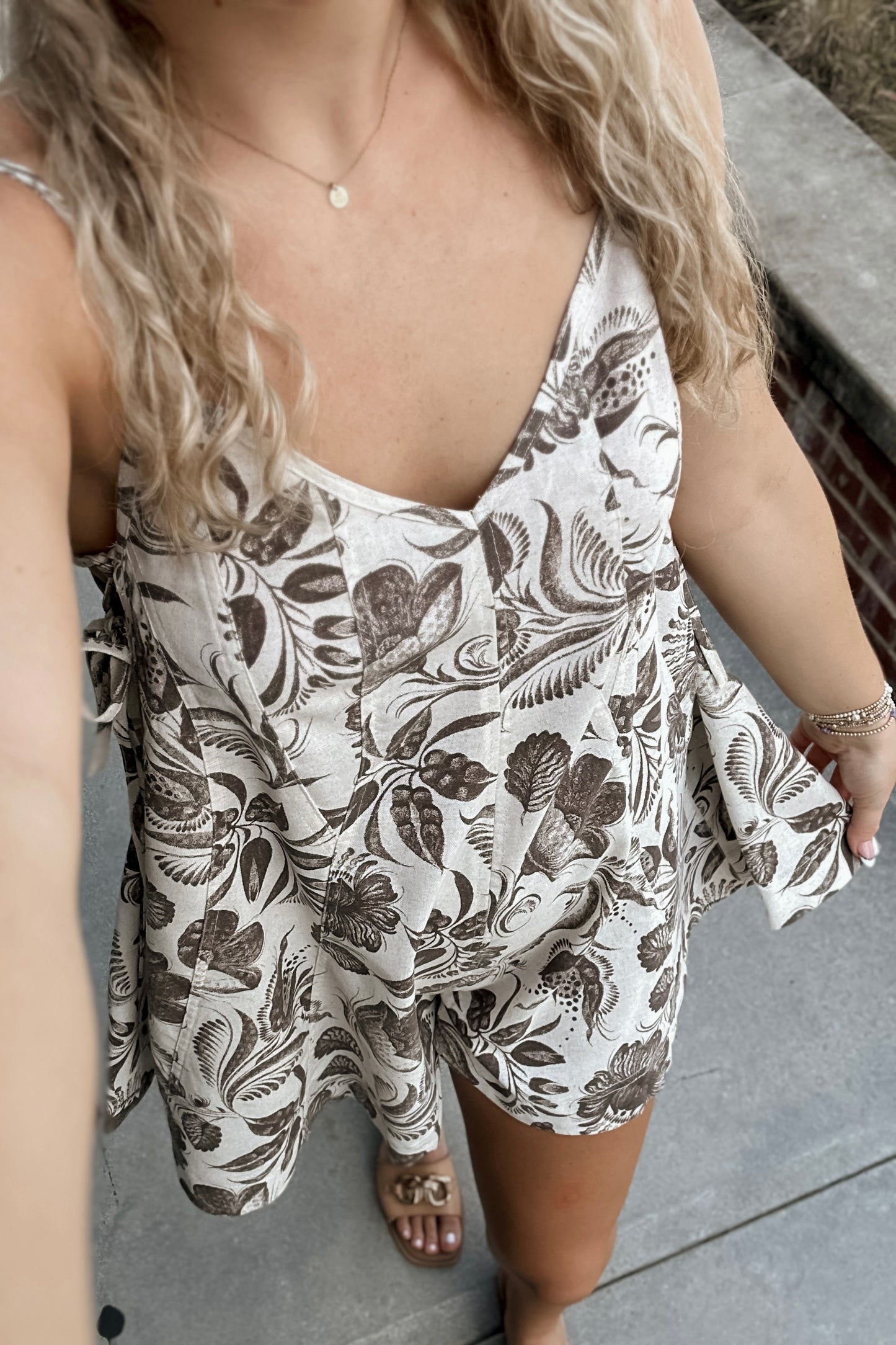 Kennedy Floral A-Line Romper