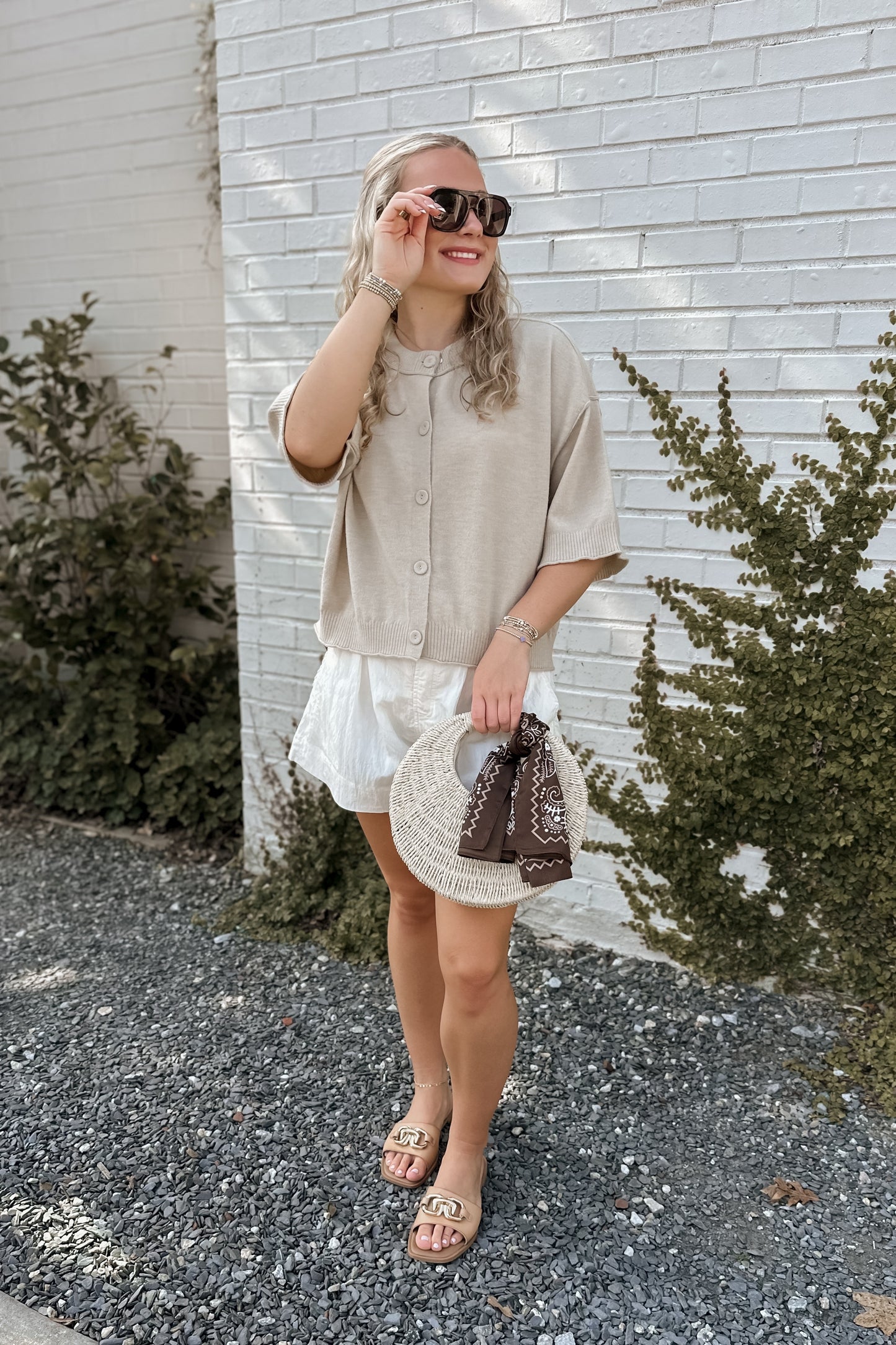 Bailee Short Sleeve Cardigan Top