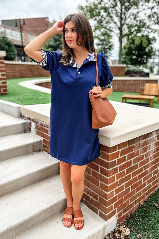 Dylan Polo Dress in Navy