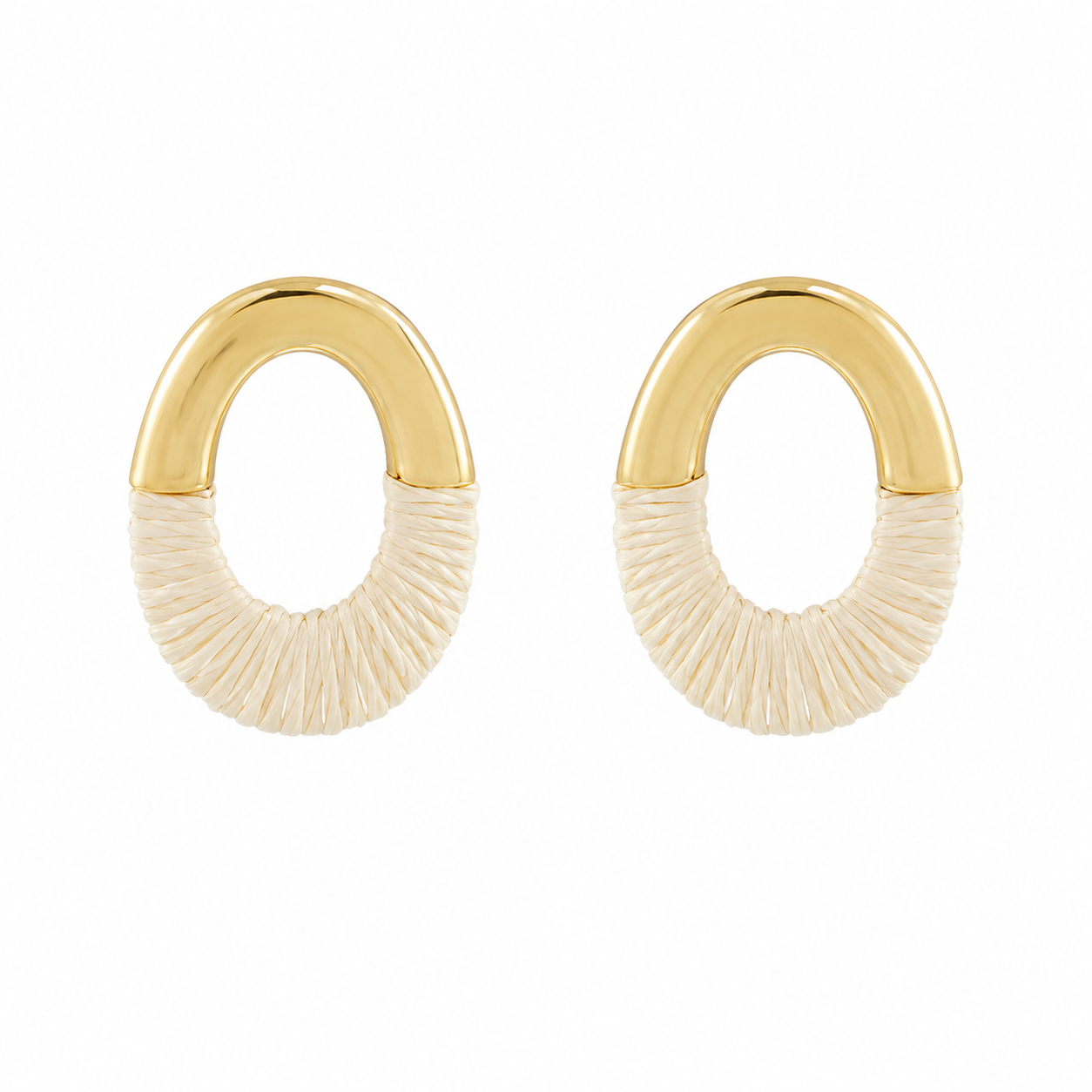 Emmy Wrapped Oval Studs