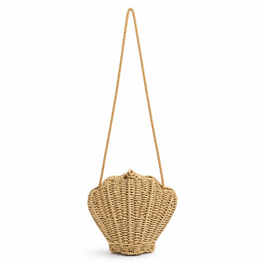 Bev Braided Seashell Bag