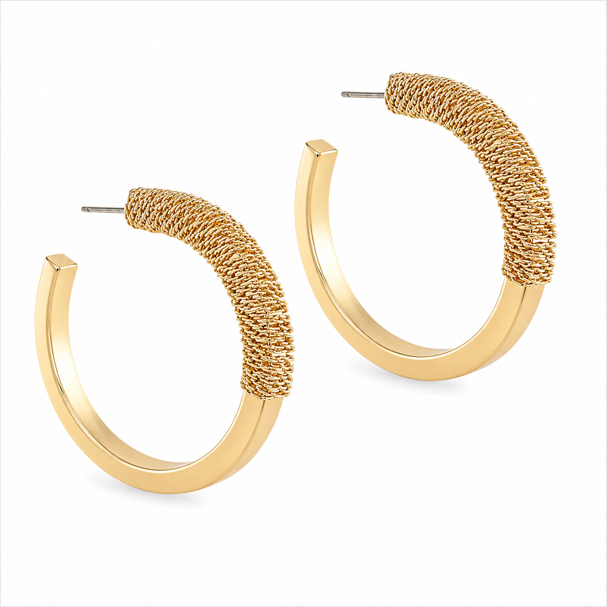 Geneva Wrapped Wire Hoops