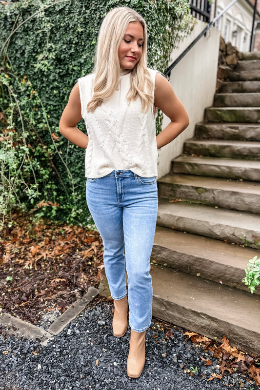 Top it Off Cream Knit Sweater