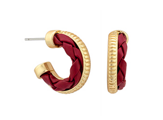 Kelli Leather Hoop