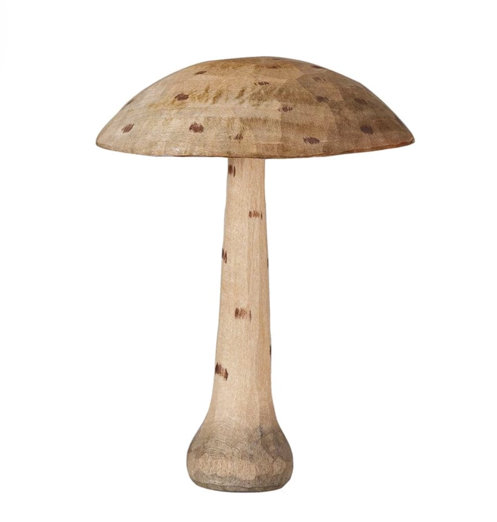 Carmen Carved Wood Mushroom