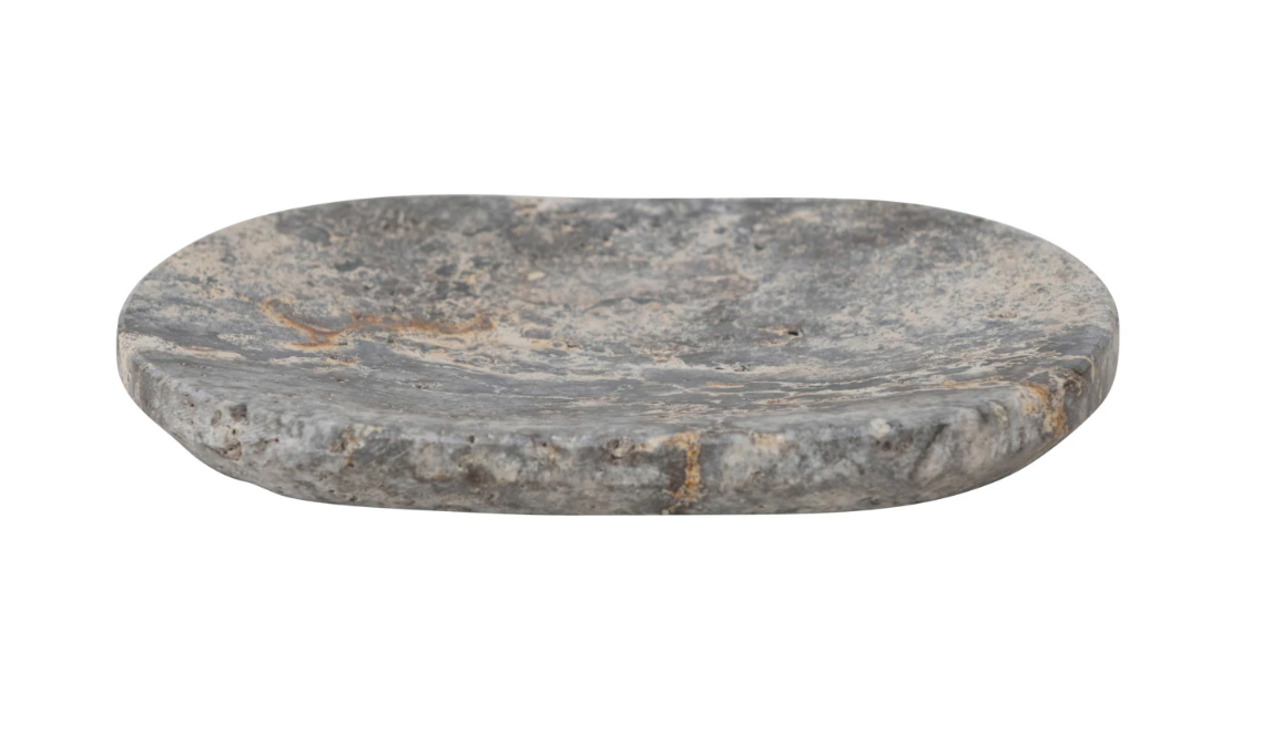 Josi Travertine Trinket Dish