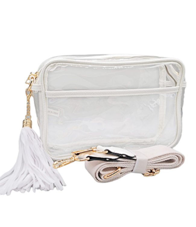 Marissa Clear Purse in White