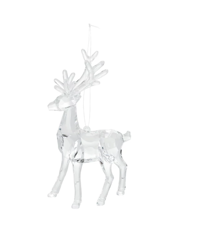 Prancer Acrylic Deer Ornament