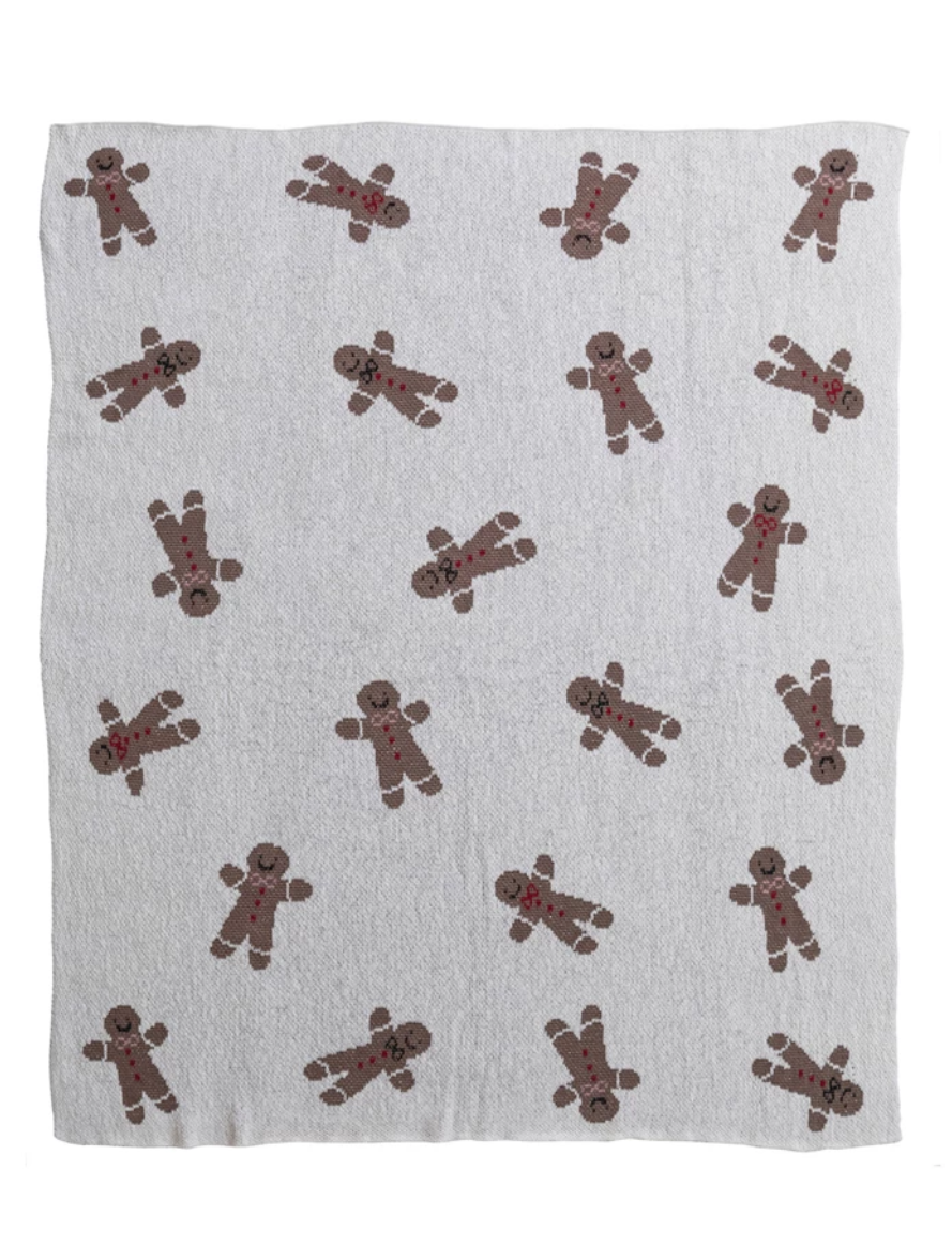 Rudy Gingerbread Cookie Throw