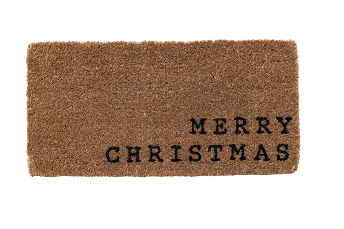 Merry Christmas Coir Doormat
