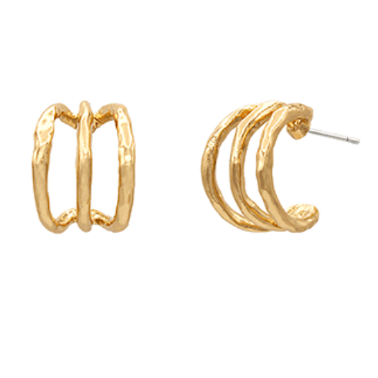 Goldie Layered Gold Hoops