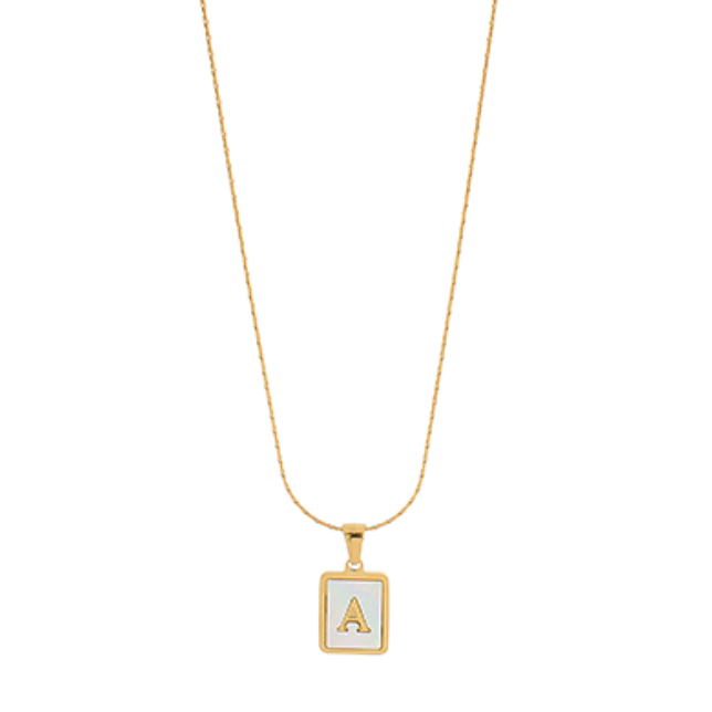 Shaw Pearl Initial Necklace