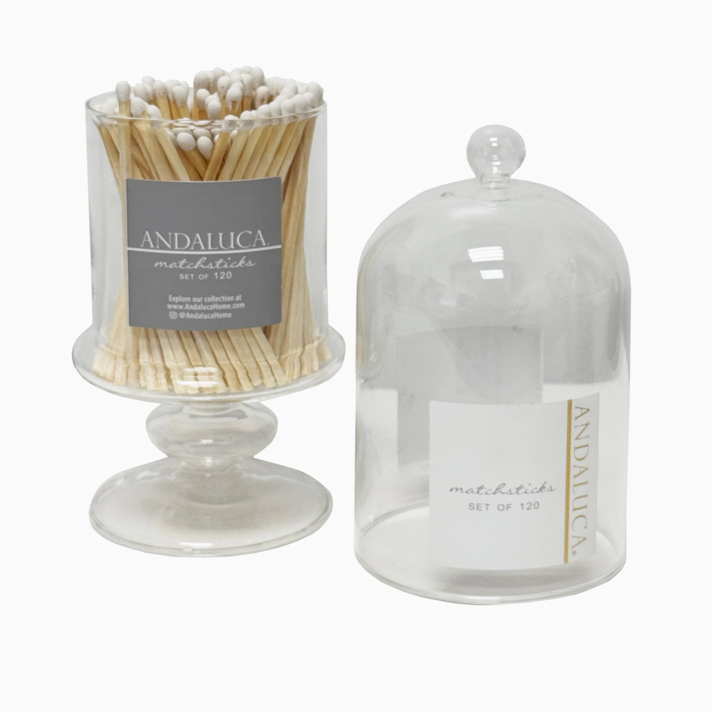 Jetson Matches in Tall Glass Jar with Lid