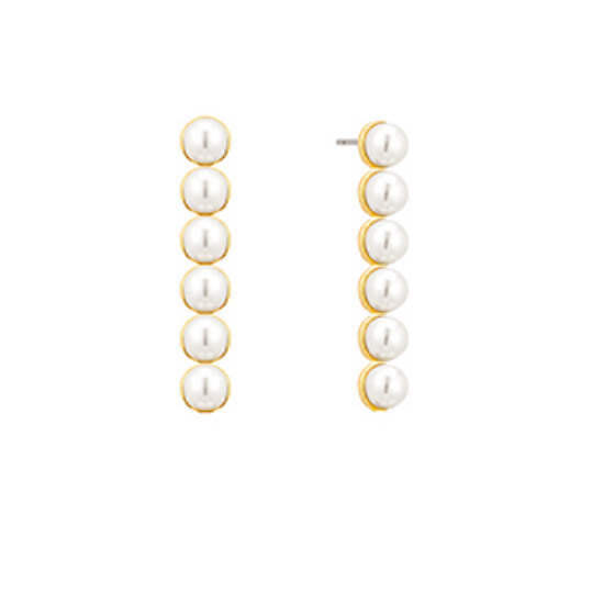 Paula Pearl Bar Earrings