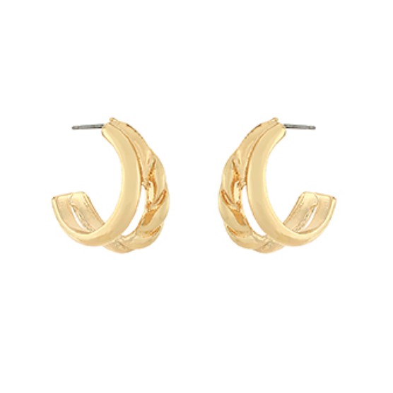 Kenzie Double Layered Hoops