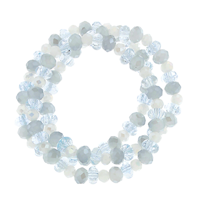 Jaz Aquamarine Beaded Bracelet