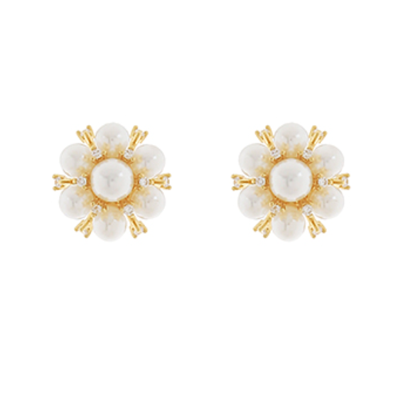Millie Cluster Pearl Earrings