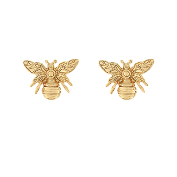 Bumble Bee Gold Studs