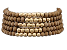 Gold & Beaded Bracelet Set