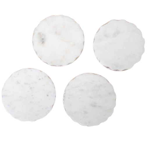 Ledger Marble Coasters- Set of 4