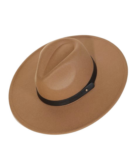 Luke Leather Strap Fedora Hat