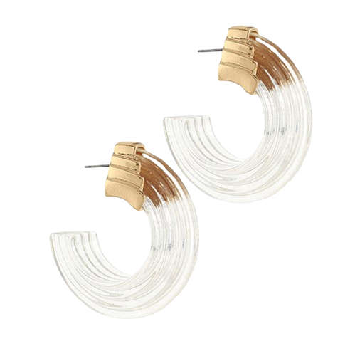 Iris Acrylic Hoops