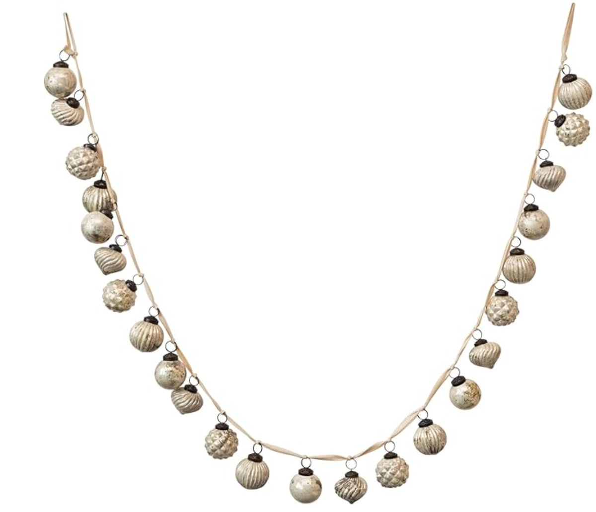 Lumi Mercury Glass Ornament Garland