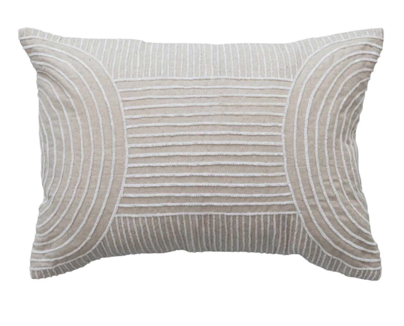 Atlas Embroidered Lumbar Pillow