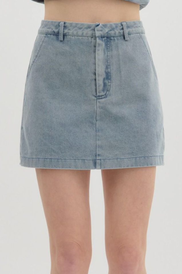 Demi Denim Skort