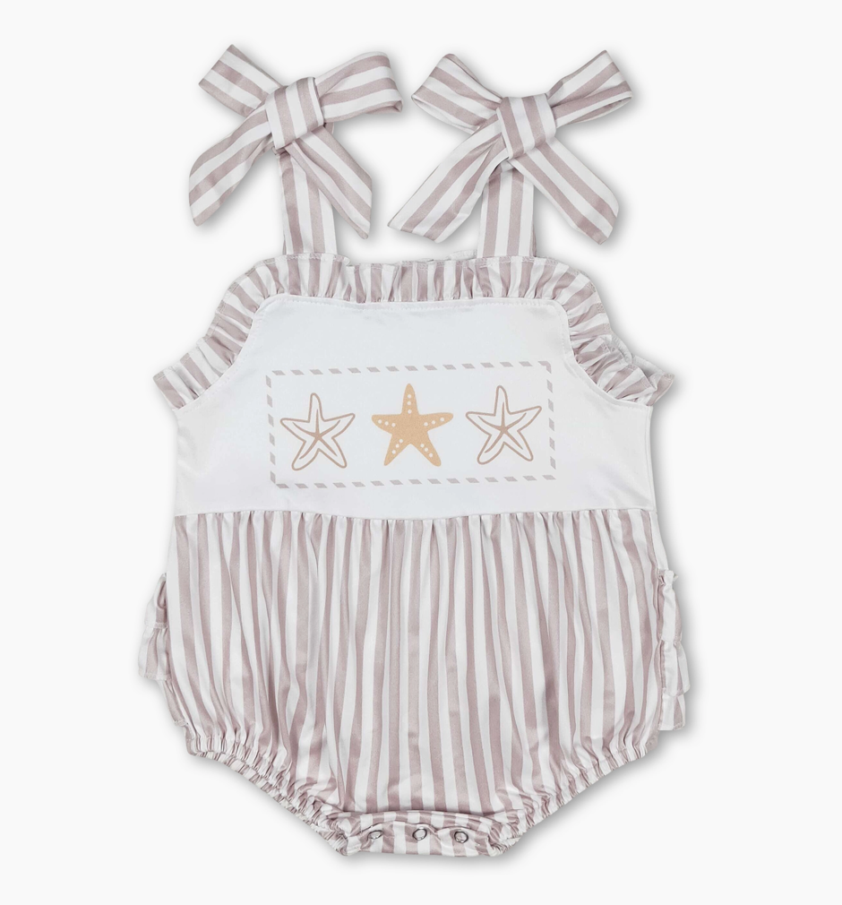 Starfish Summer Sleeveless Girls Romper