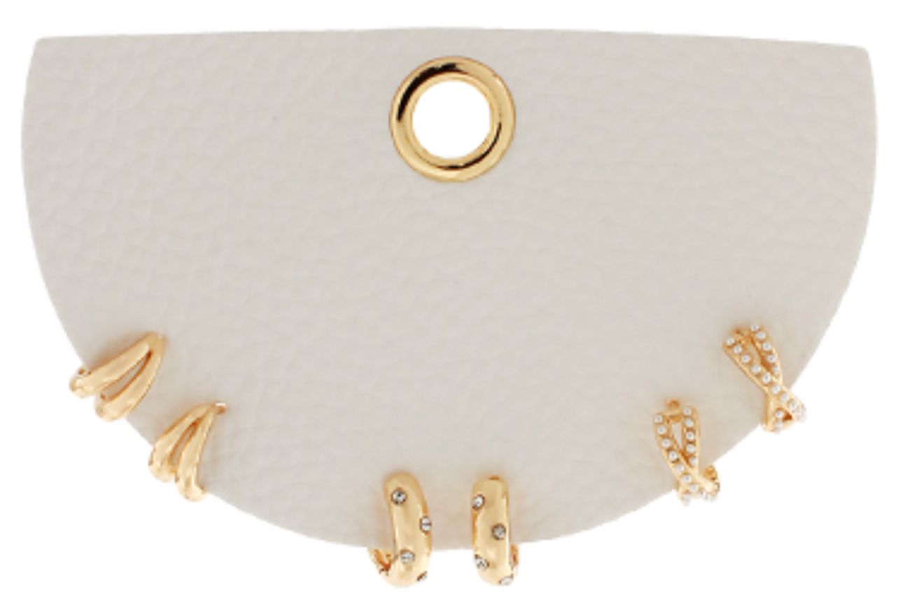 Pave Mini Hoops- Set of 3