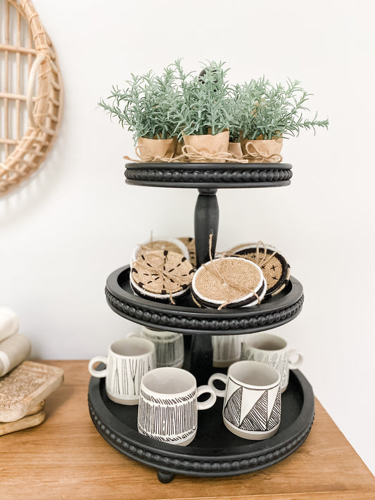 3 Tier Stand in Black - Leyland Blue