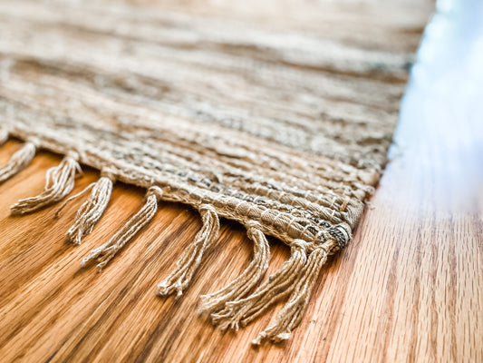 4x6 Jute Rug - Natural/Gold - Leyland Blue