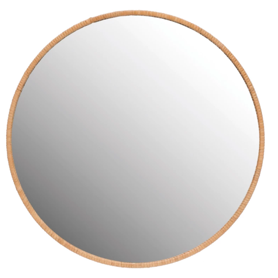 Rev Round Rattan Mirror (In Store Pickup Only)