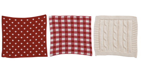 Holiday Dish Cloths in Bag