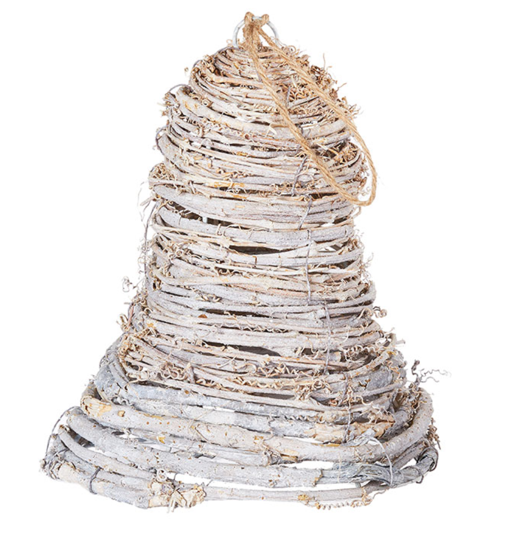 Twig Wrapped Bell Ornament