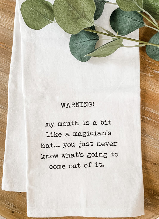 "Magicians Hat" Tea Towel