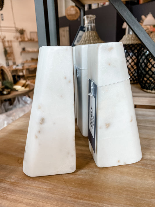 Marble Bookends