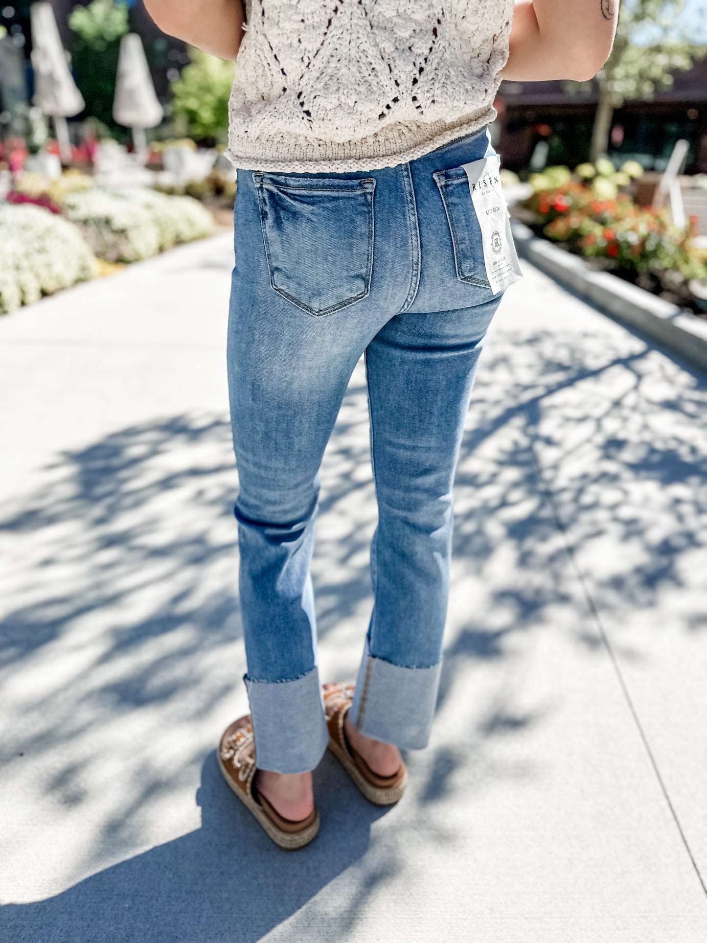 Judith High Rise Cuffed Jeans