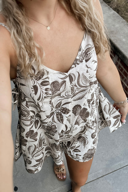 Kennedy Floral A-Line Romper