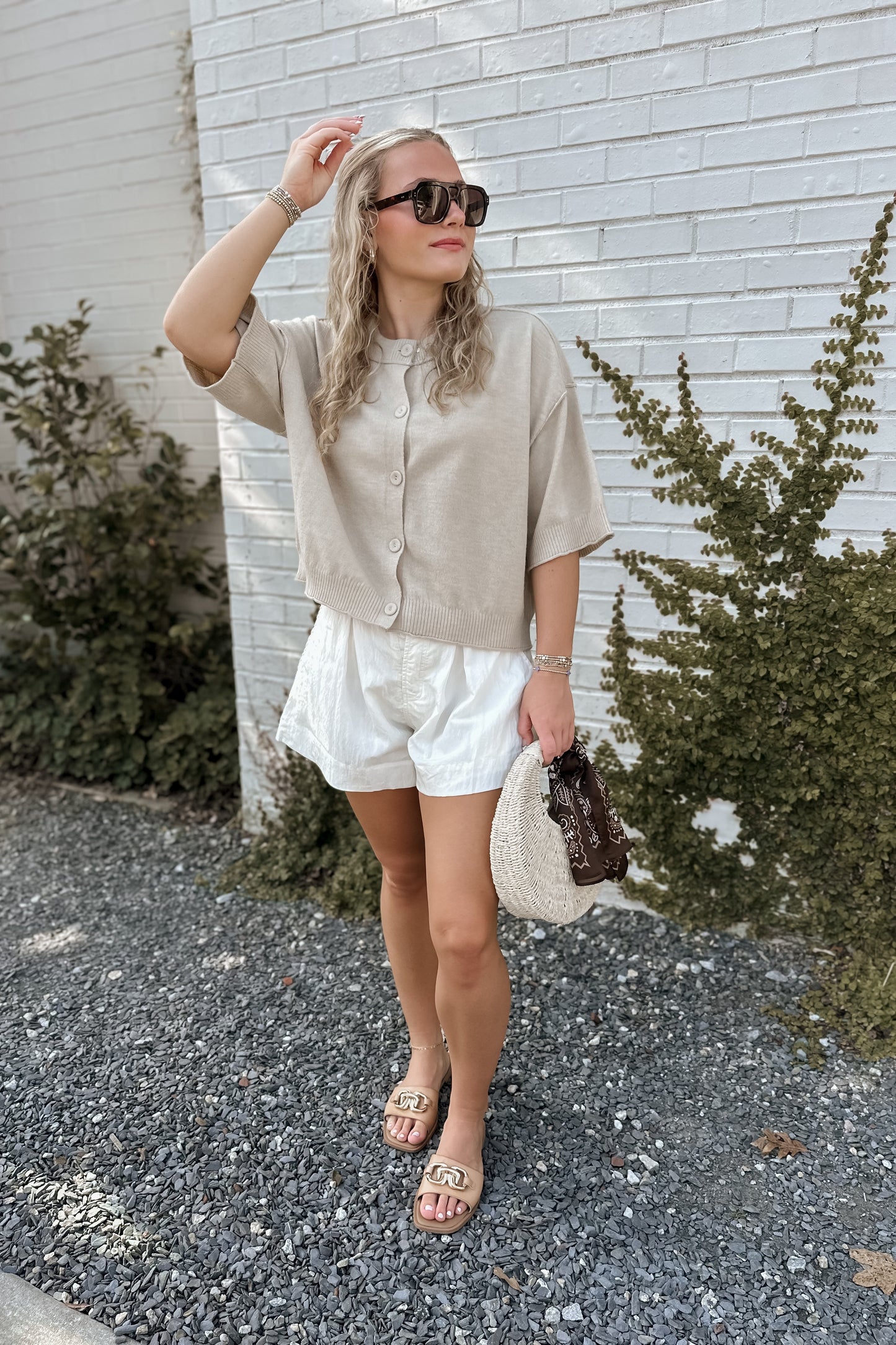 Bailee Short Sleeve Cardigan Top