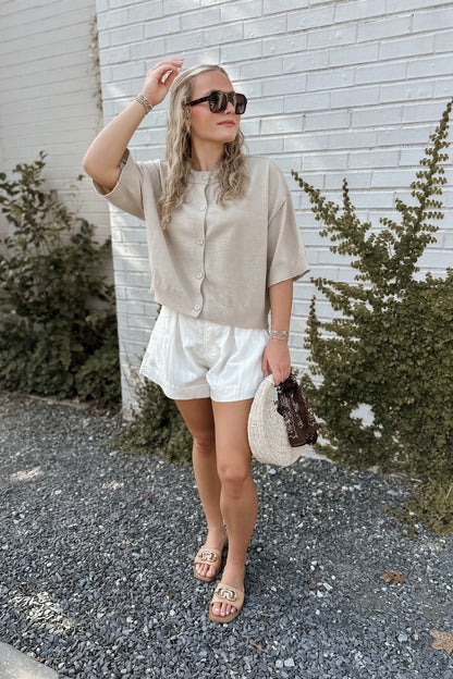 Bailee Short Sleeve Cardigan Top