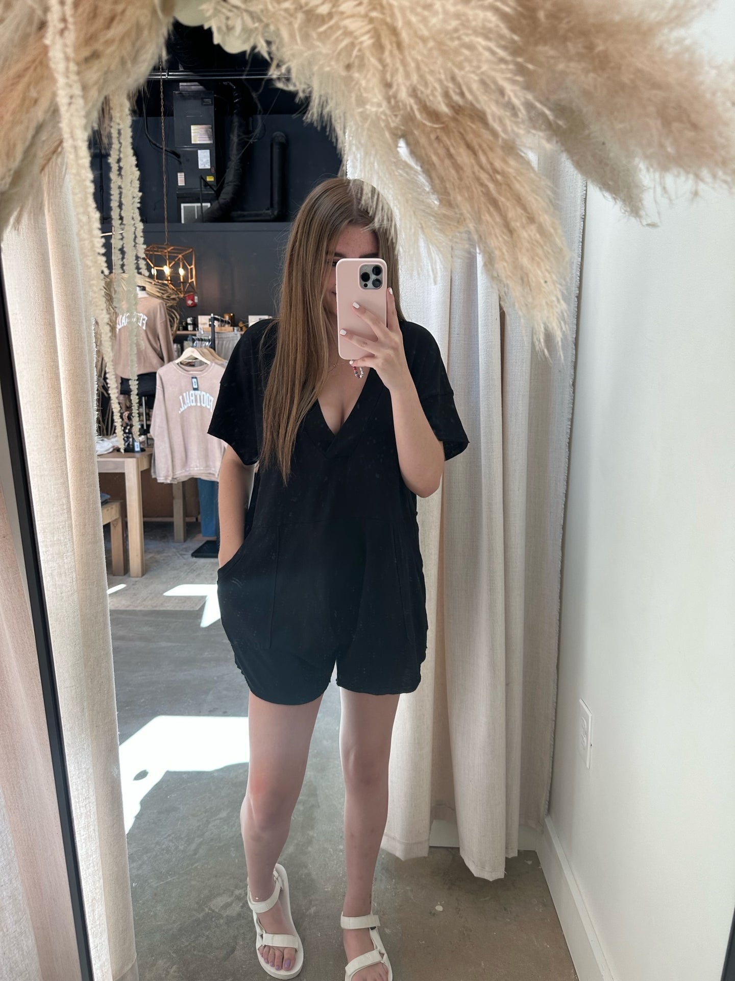 Getting It Done Cotton Romper