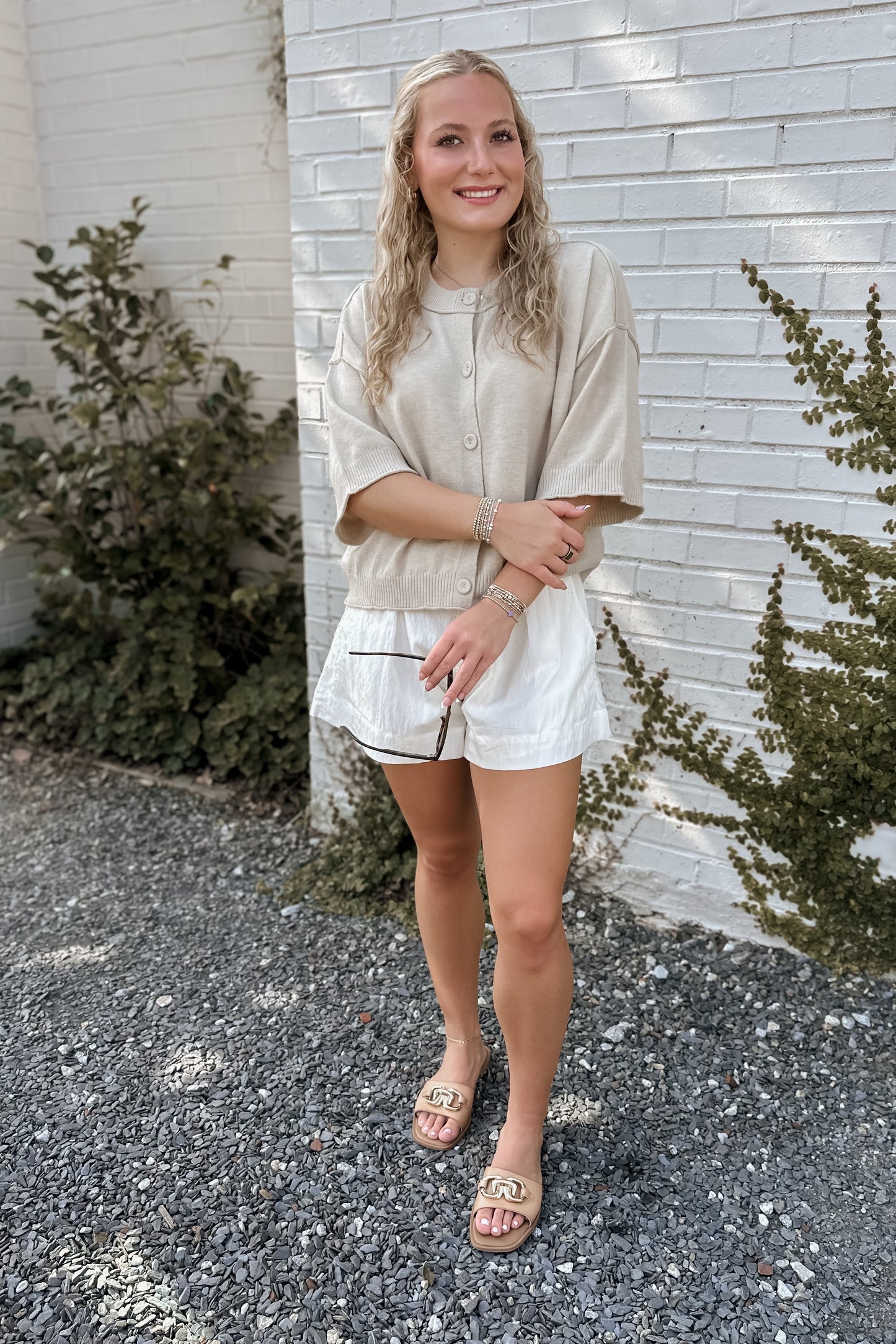 Bailee Short Sleeve Cardigan Top