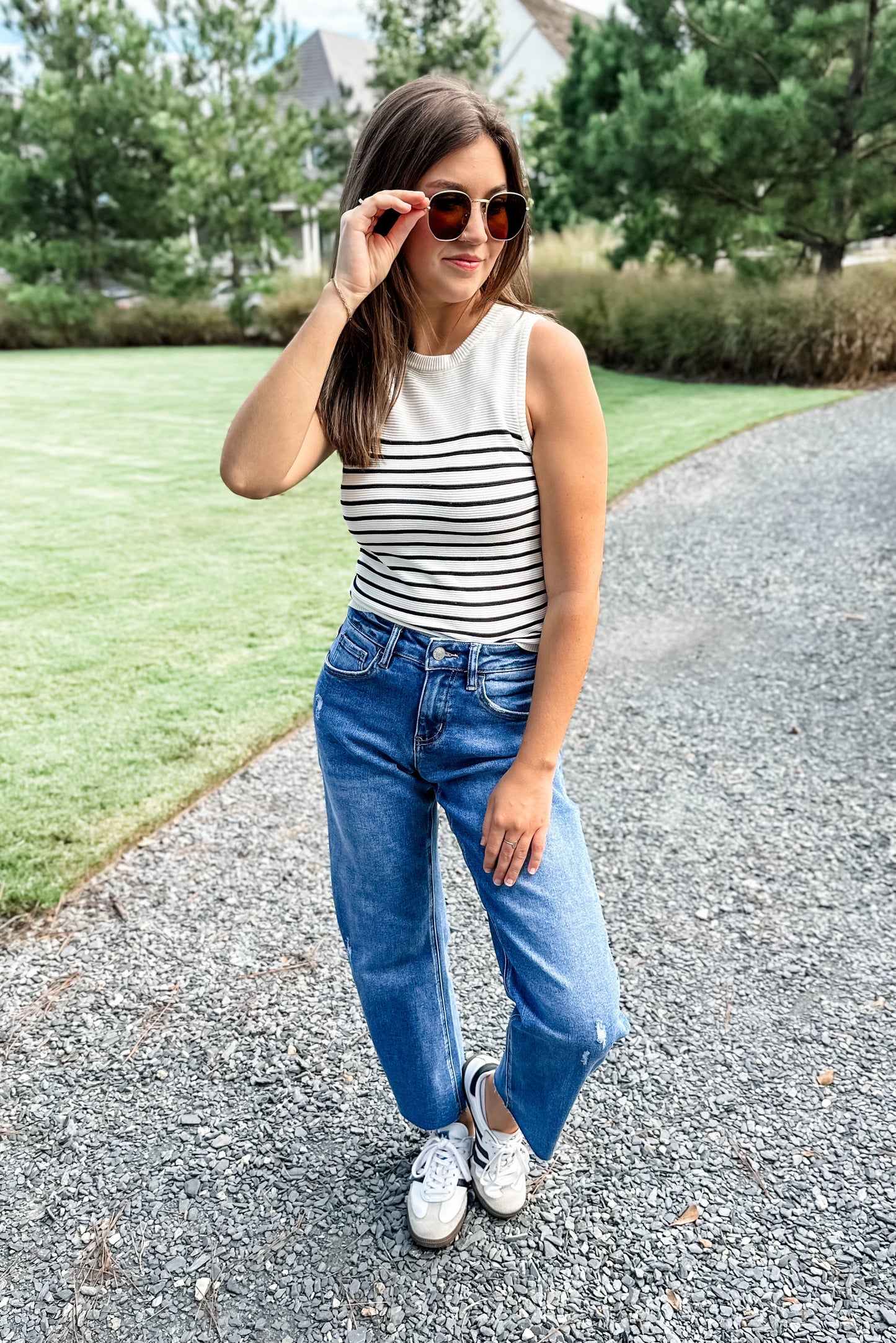 Jasmine Classic Striped Tank