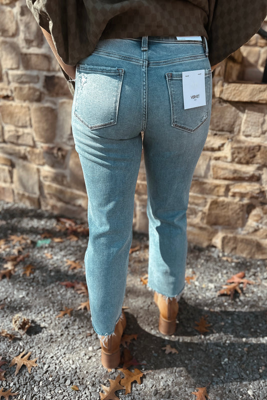 Mearl Mid Rise Straight Jean