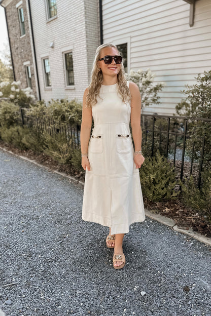 Kenna Denim Midi Dress
