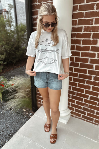 Finnley Fish Oversized Top