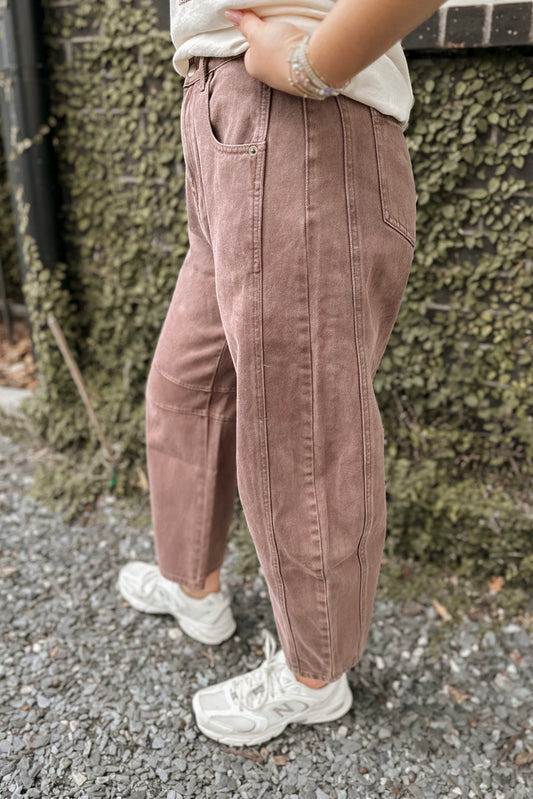 Janine Cotton Barrel Pants