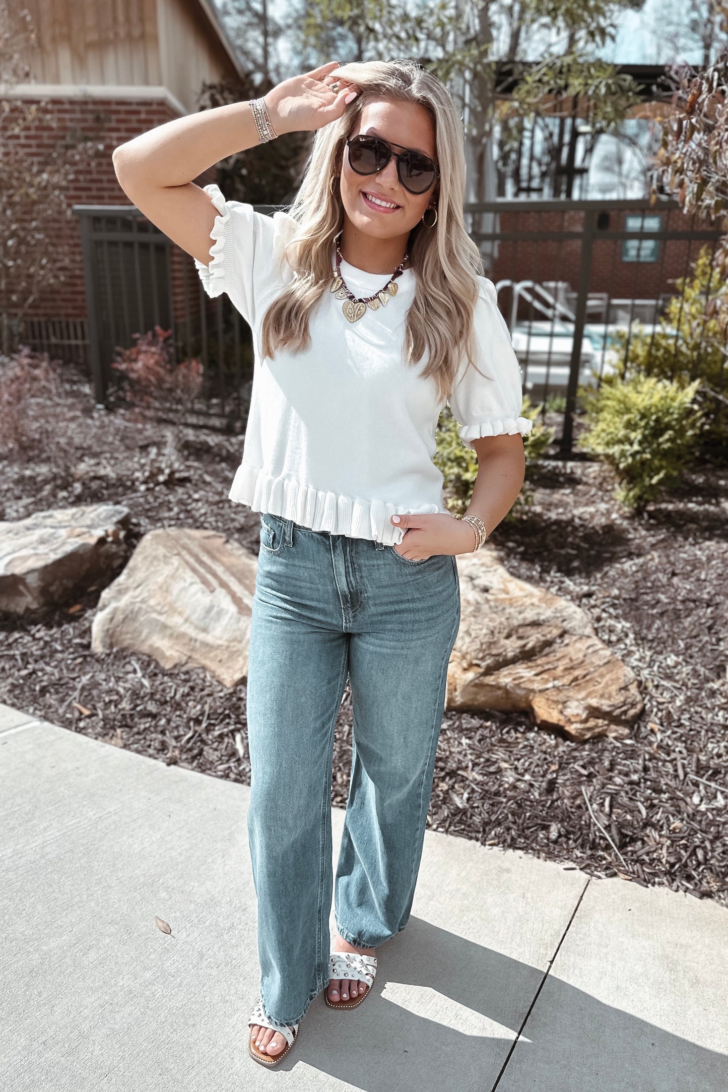 Kelsey Puff Sleeve Knit Top